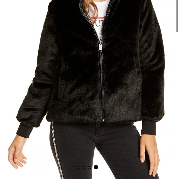 Guess Felicia reversible faux-fur Puffer coat - Picture 2 of 11